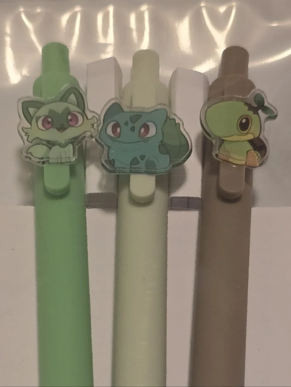 Pokemon Grass Type Gel Pens